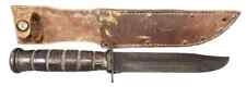 WW2 U.S. Armed Forces Camillus U.S.M.C MK2 Knife W/ Scabbard picture