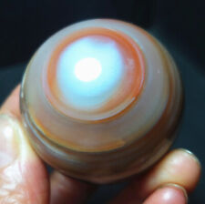 TOP 122.4G 44mm Natural Gobi agate eyes Agate Ball/Stone Madagascar A2750 picture