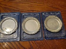 3 - Vintage 1988 Vintage Readers Digest Exclusive Silver Plated Coaster  picture