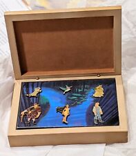 Disney Pin 9640 DS - Pocahontas Wooden Boxed Set 6 Pins - EUC Vintage (1995) picture