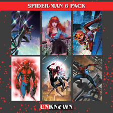 [6 PACK VIRGIN] SPIDER-MAN #1-5 UNKNOWN COMICS EXCLUSIVE VAR (02/15/2023) picture