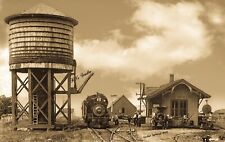RPPC Photo Cedar Springs, Michigan, Train Depot, Rare, 1900’s picture
