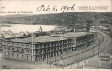 Chile Valparaiso Gran Avenida de Valparaiso Postcard Vintage Post Card picture