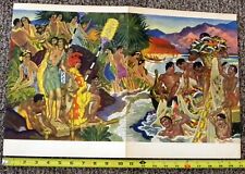 Vtg 10/28/51 Menu SS Matson Lurline~ Hawaii's  E. Savage Print Festival of Seas picture