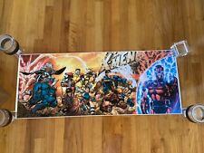 Vintage X-Men Poster  1 Magneto Wolverine Gambit Rogue Psylocke by Jim Lee 40x16 picture