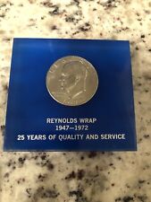 Collectible Reynolds’s Wrap 1947-1972 Commemorative Paperweight Lucite.  picture