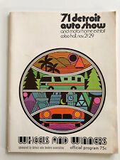1971 Detroit Auto Show And Motorhome Exhibit Program picture
