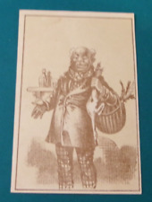 ANTIQUE VICTORIAN TRADE CARD BLACK AMERICANA NO PRINTED ADVERTISING picture