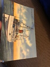 Vintage Linen Postcard SS Steel Pier, Provincetown, Cape Cod, Mass c1930s picture