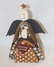 Primitives by Kathy Angel Chunky Sitter Forever Loved  Rustic Figurine  picture
