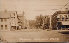 Street View, Broadway, FARMINGTON, Maine Real Photo Postcard picture