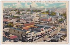 Vintage Miami Postcard, Birdseye View of The Miami News Building picture