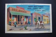 Railfans2 *912) Western Artwork, Dry Gulch Post Office, Cowboys, Cactus, Snake picture