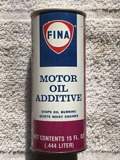 RARE…FULL…NEAR MNT CONDITION...FINA MOTOR OIL ADDITIVE CAN…NEW OLD STOCK picture