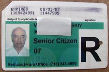Expired Reduced Fare Pass for New York Transit Senior Citizen (A148) picture