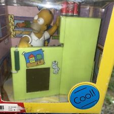The Simpsons Homer Talking Alarm Clock Animated Light/Sound Wesco 2001 RARE NEW picture