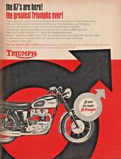 1967 Triumph 500cc Daytona Super Sports / Bonneville TT - Vintage Motorcycle Ad picture