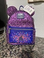 BNWT Loungefly Disneyland Paris 30th Anniversary Sequin Sparkle Backpack picture