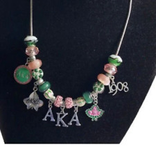 AKA Pink and Green Charm Necklace picture