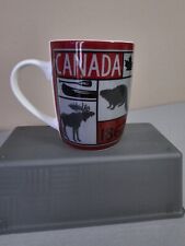 Stone Age CANADA RED & BLACK COFFEE MUG Tea Moose Beaver picture