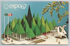 Expo67 Montreal Canada Canadian Pulp & Paper Pavilion Postcard picture