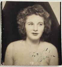 1940s Glowing Woman Girl  VTG FOUND Photo Booth Arcade picture