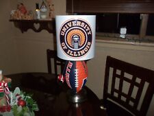 UNIVERSITY OF ILLINOIS ( FIGHTING ILLINI) FOOTBALL TABLE LAMP (HANDCRAFTED) picture