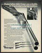 1972 ITHACA M-280 Side-by-Side Shotgun PRINT AD shown w/ 150 and 100 picture