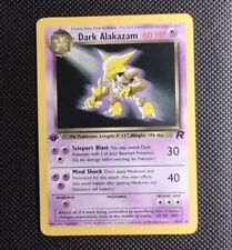 Dark Alakazam 1st Edition Team Rocket Rare Pokemon Card 18/82 WOTC - Near Mint picture