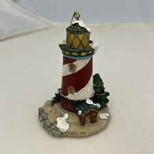 Vintage 1996 Boston Cape Cod Christmas Lighthouse Resin Ornament  picture