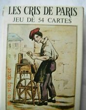 Les Cris De Paris 54 Vintage French playing cards Grimaud Made in France picture