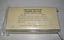 Vintage 1957 US Military Intravenous Injection Set First Aid R.K. Laros Company picture