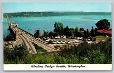Postcard Lake Washington Floating Bridge, Seattle, Washington picture
