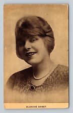 c1915 Blanche Sweet Silent Film Actress Postcard picture