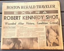 ROBERT KENNEDY SHOT Complete Newspaper - June 5, 1968 picture
