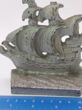 Vintage Cast Iron Ship Paper Weight picture