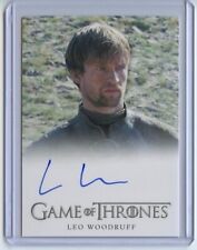 2017 Game Of Thrones Season 6 LEO WOODRUFF Full Bleed Autograph picture