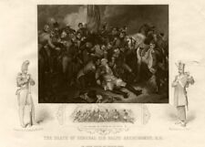 Death of General Sir Ralph Abercromby, Battle of Alexandria 1801. TALLIS c1855 picture