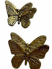 VTG MC Rosenthal  Netter Brass Butterfly  Napkin Rings Set of 4  RARE picture