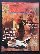 DELTA AIR LINES NewsDigest MAGAZINE JAN 4, 1994 INAUGURAL ISSUE ad N725DA picture