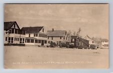 Milford CT-Connecticut, Fort Trumbull Beach Shore Line Cottages Vintage Postcard picture