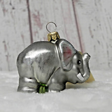 Vintage Bronners Christmas Ornament Mercury Glass Elephant NOS picture