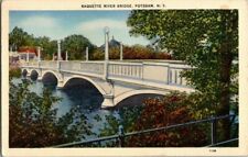 1940'S. RAQUETTE RIVER BRIDGE. POTSDAM, NY. POSTCARD. HH13 picture