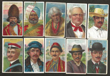 1910 - 1911  T-113  TYPES OF NATIONS CIGAR TOBACCO  CARDS LOT OF 10 picture