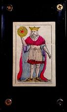 1868 Hand Colored Antique Playing Cards Cadiz Rare Historic King Court Single picture