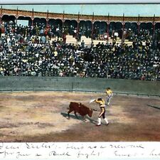 1906 UDB Banderillero Republica Mexicana Litho Photo Postcard Bullfighting A21 picture
