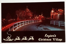 Koziars Christmas Village Bernville Pennsylvania PA Dexter Press Postcard 1960 d picture