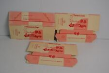 3 Vintage Teakwood Farms Ice Cream Containers Pink White Bakersfield CA Dairy picture
