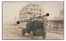 RPPC Early Flatbed Truck Shipping Boxes KIMBOLTON OH Ohio Real Photo Postcard picture