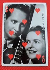 Les Paul & Mary Ford Rare Capitol Records Music Promotional Playing Trading Card picture